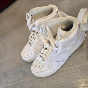 Stylish White High-Top Sneakers